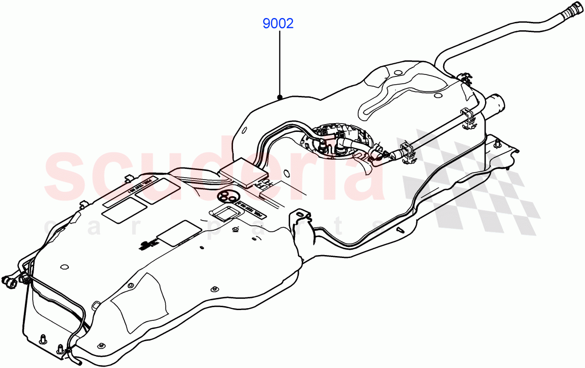 Fuel Tank & Related Parts(New Tank Assembly To Retro - Fit 2010MY Fuel Tank To Pre 10MY Vehicles)(Lion Diesel 2.7 V6 (140KW)) of Land Rover Land Rover Range Rover Sport (2005-2009) [2.7 Diesel V6]