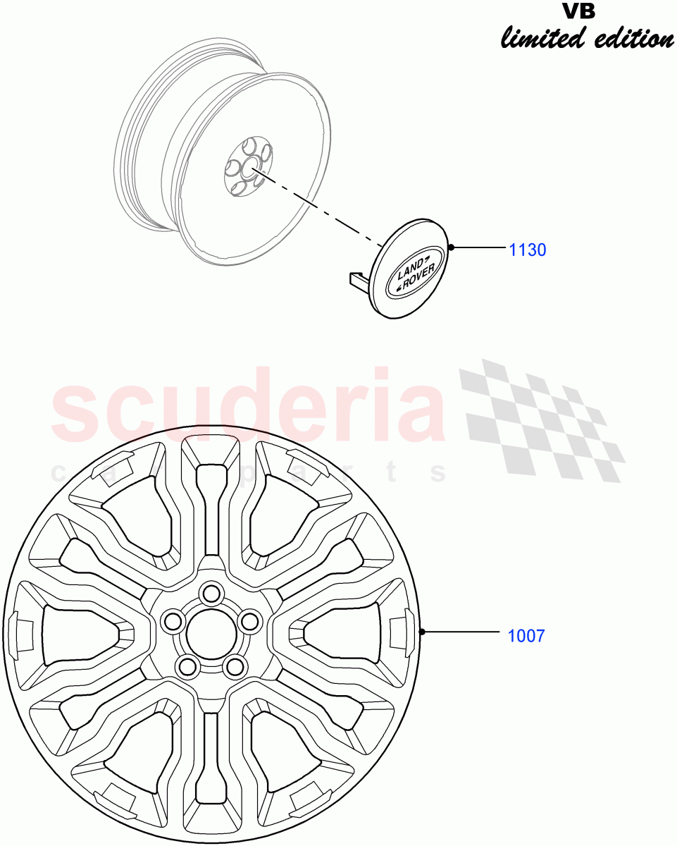 Wheels(Victoria Beckham Limited Edition,Halewood (UK)) of Land Rover Land Rover Range Rover Evoque (2012-2018) [2.2 Single Turbo Diesel]