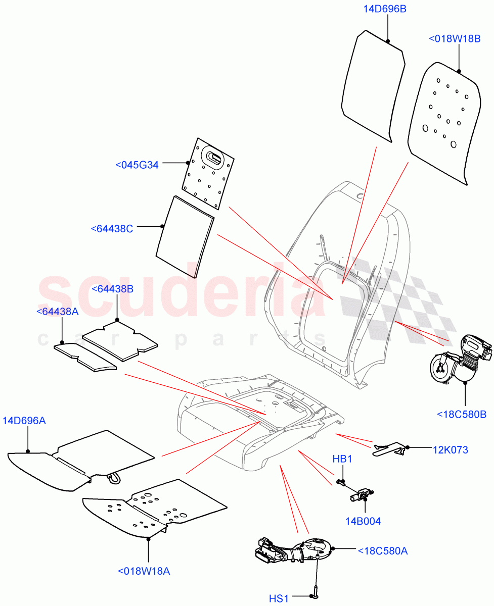 Front Seat Pads/Valances & Heating(Heating)(Short Wheelbase,Standard Wheelbase) of Land Rover Land Rover Defender (2020+) [2.0 Turbo Petrol AJ200P]