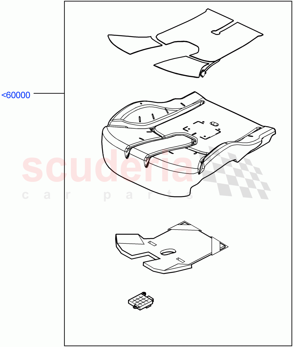 Front Seat Base(Sensors, For North America Only)((+)"CDN/MEX/USA") of Land Rover Land Rover Range Rover (2012-2021) [5.0 OHC SGDI NA V8 Petrol]