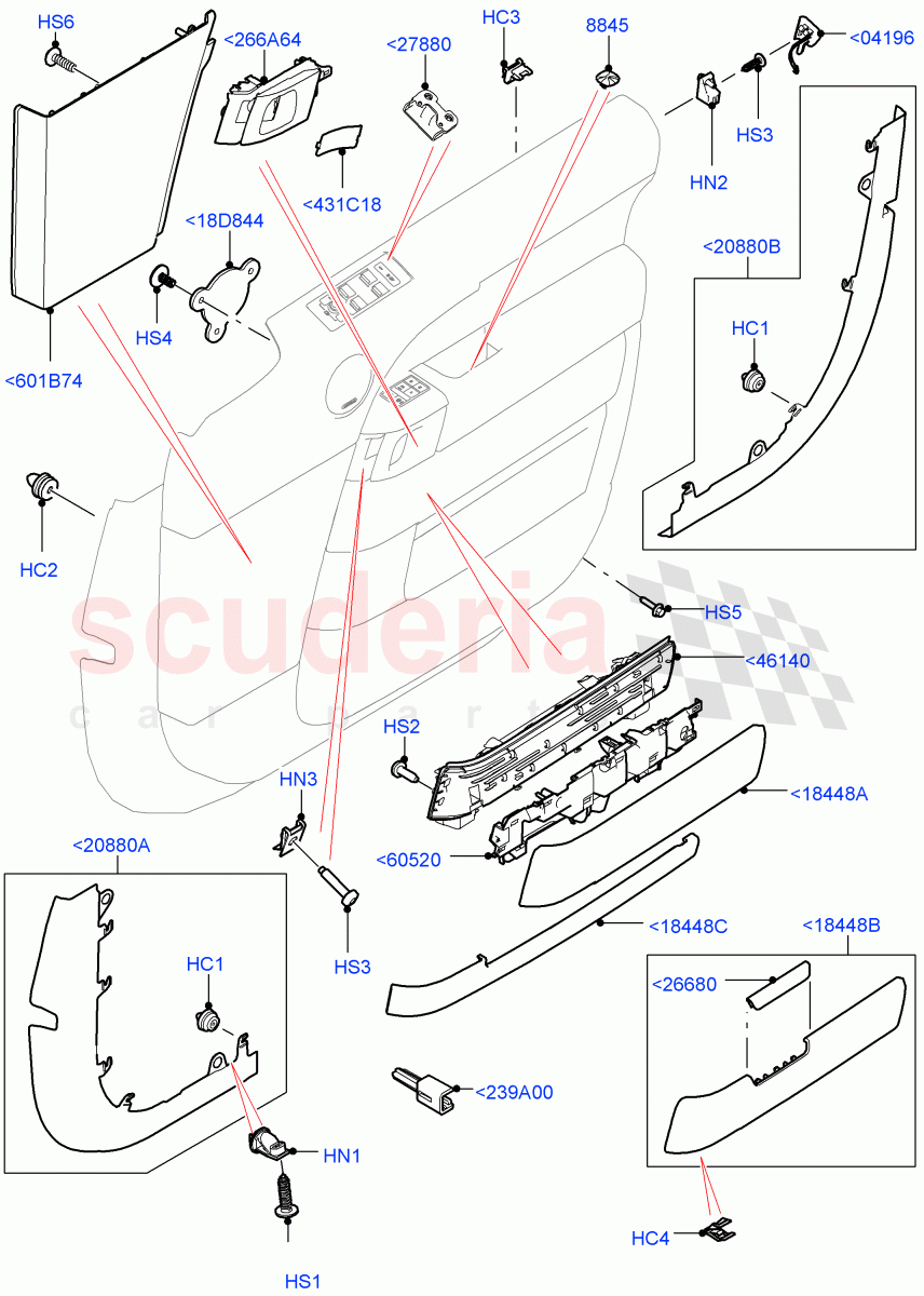 Front Door Trim Installation of Land Rover Land Rover Range Rover Sport (2014+) [2.0 Turbo Diesel]