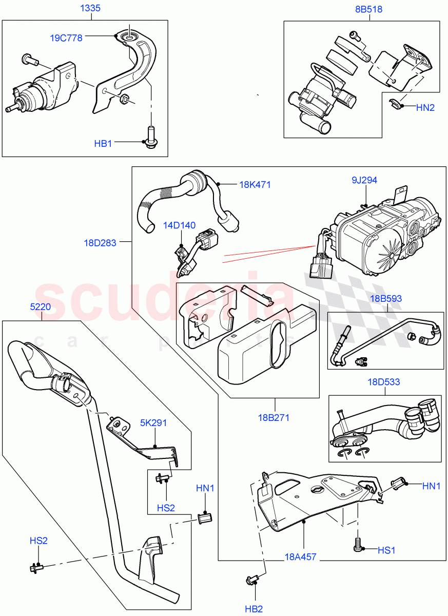 Auxiliary Fuel Fired Pre-Heater (Page A) (Changsu (China), Fuel Fired Heater With Park Heat, With Fuel Fired Heater) ((V) FROMEG000001) of Land Rover Land Rover Range Rover Evoque (2012-2018) [2.2 Single Turbo Diesel]