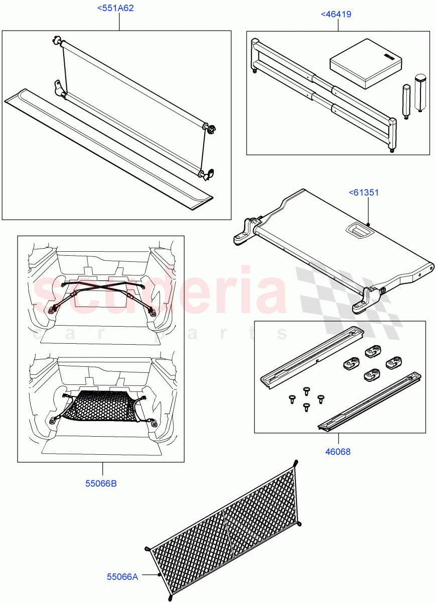 Load Retention Systems(Accessory)(Halewood (UK),Itatiaia (Brazil)) of Land Rover Land Rover Range Rover Evoque (2012-2018) [2.2 Single Turbo Diesel]