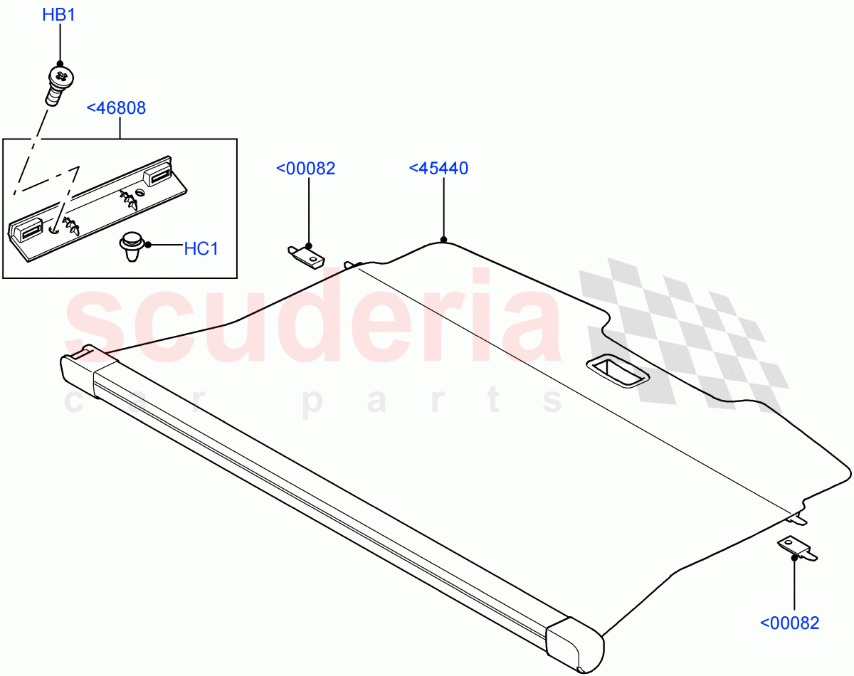 Load Compartment Trim(Package Tray)((V)FROMAA000001) of Land Rover Land Rover Range Rover Sport (2010-2013) [3.6 V8 32V DOHC EFI Diesel]