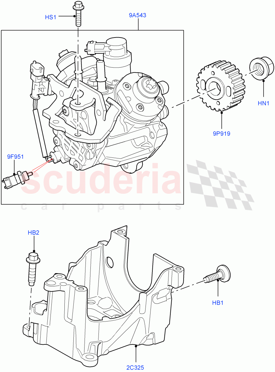 Fuel Injection Pump - Diesel(Solihull Plant Build)(3.0 V6 Diesel)((V)FROMAA000001) of Land Rover Land Rover Range Rover Sport (2014+) [3.0 Diesel 24V DOHC TC]