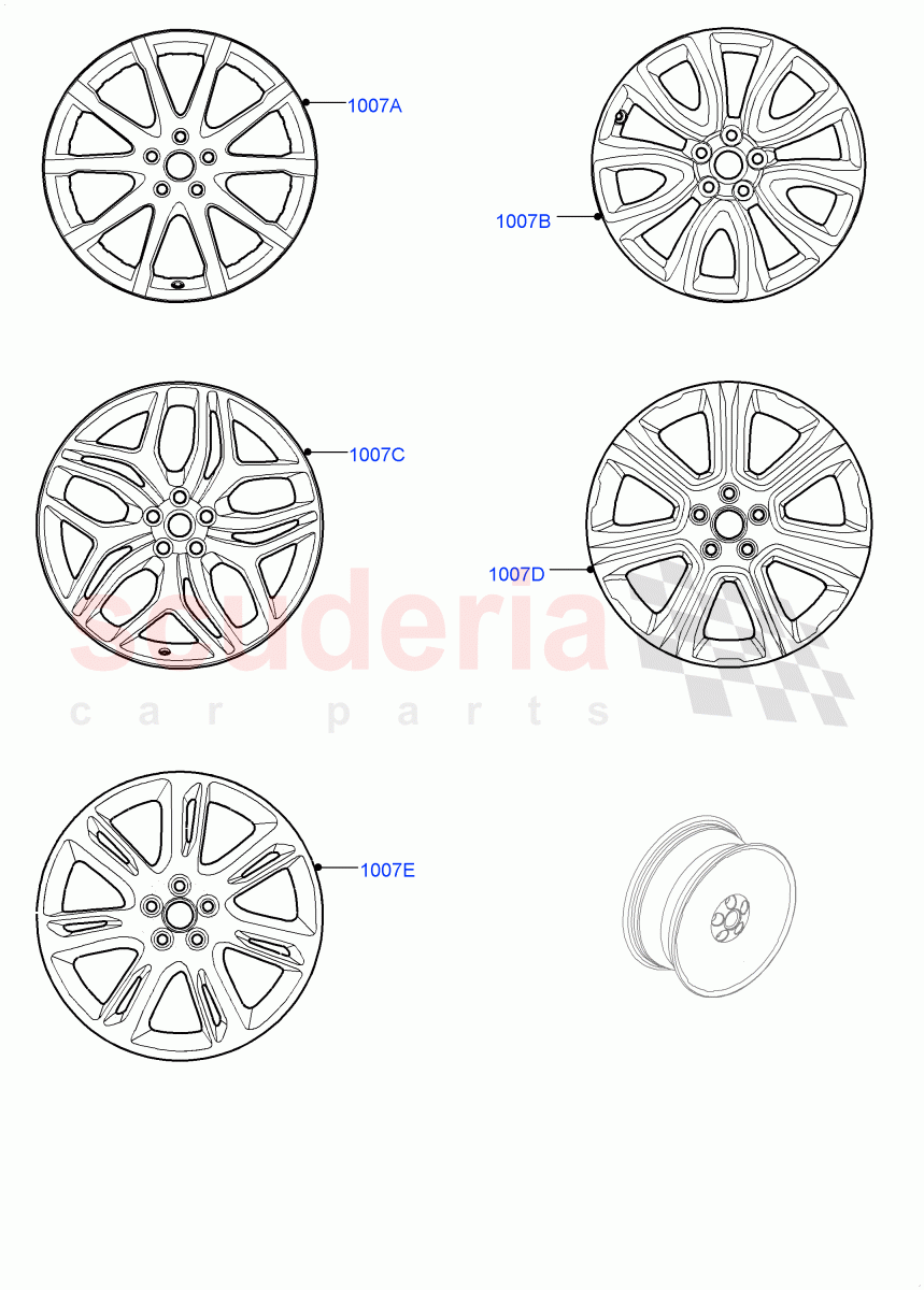 Wheels(Itatiaia (Brazil))((V)FROMGT000001) of Land Rover Land Rover Range Rover Evoque (2012-2018) [2.2 Single Turbo Diesel]