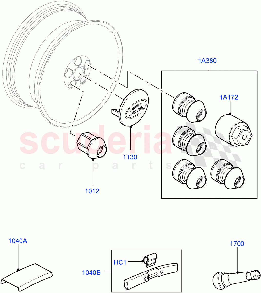 Wheels ((V) FROMAA000001) of Land Rover Land Rover Discovery 4 (2010-2016) [3.0 Diesel 24V DOHC TC]