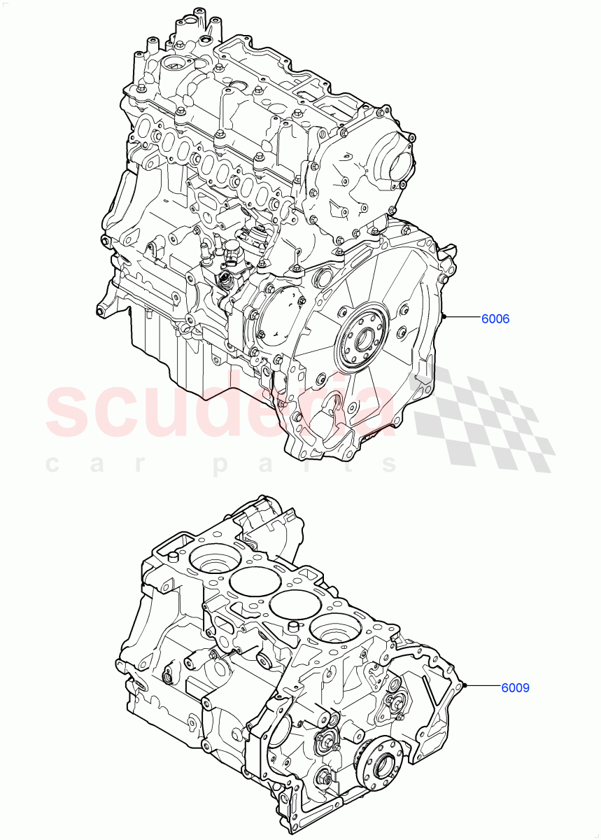 Service Engine And Short Block(2.0L AJ20D4 Diesel LF PTA,Halewood (UK),2.0L AJ20D4 Diesel High PTA,2.0L AJ20D4 Diesel Mid PTA) of Land Rover Land Rover Discovery Sport (2015+) [2.0 Turbo Diesel]