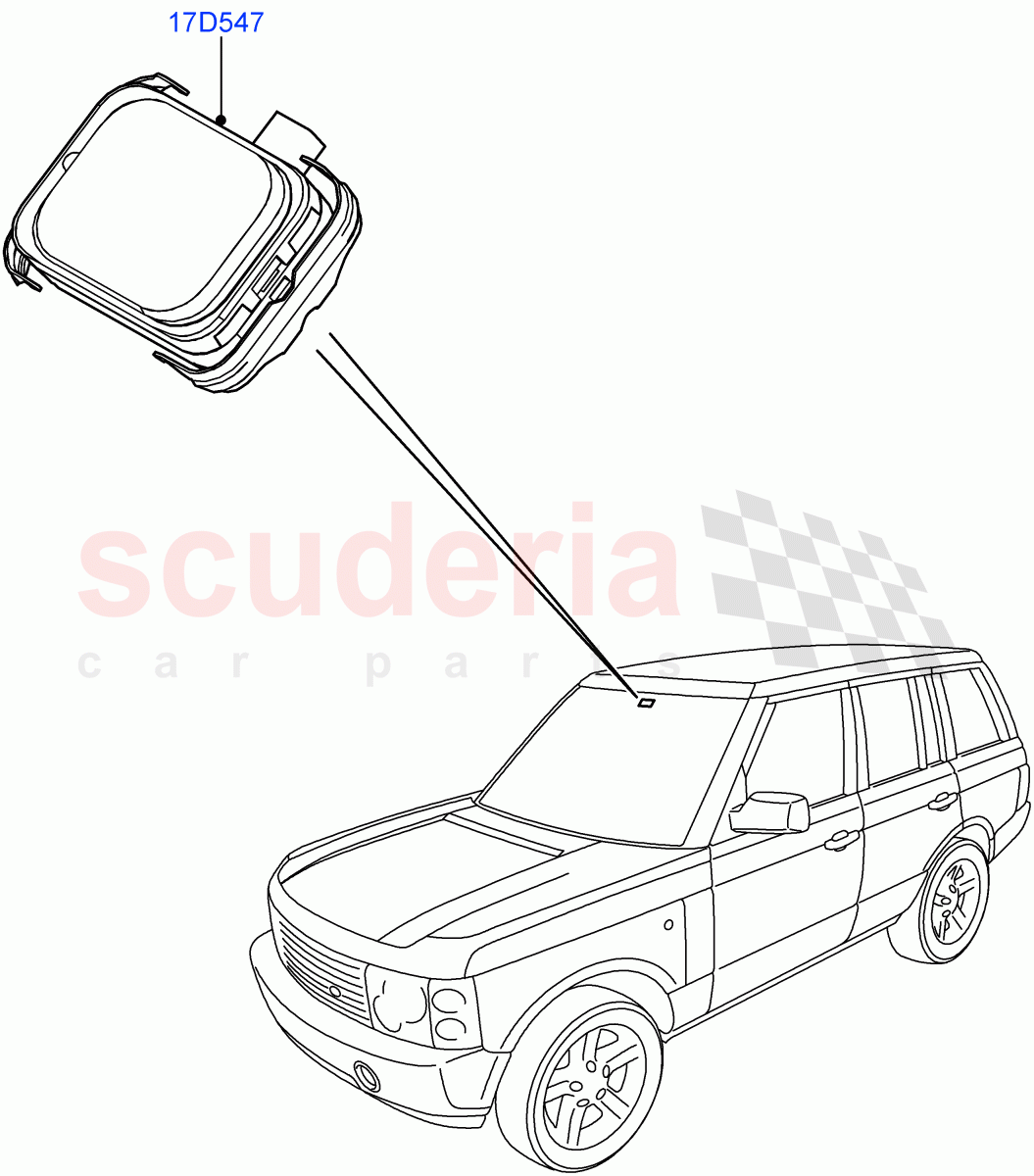Windscreen Wiper (With Rain Sensor) (Less Armoured) ((V) FROMAA000001) of Land Rover Land Rover Range Rover (2010-2012) [5.0 OHC SGDI SC V8 Petrol]