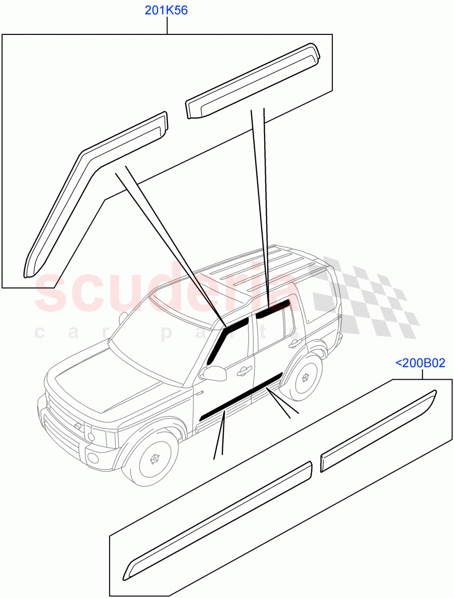 Body Dress Up Kits - Side(Accessory)((V)FROMAA000001) of Land Rover Land Rover Discovery 4 (2010-2016) [5.0 OHC SGDI NA V8 Petrol]