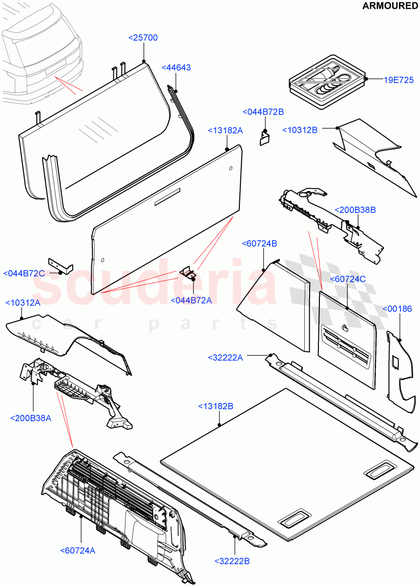 Side Trim(Armoured)((V)FROMEA000001) of Land Rover Land Rover Range Rover (2012-2021) [2.0 Turbo Petrol AJ200P]