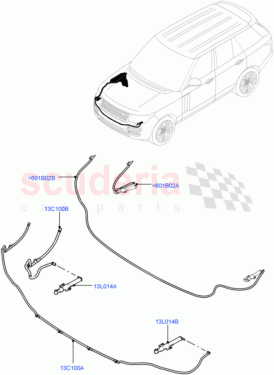 Headlamp Washer of Land Rover Land Rover Range Rover (2012-2021) [5.0 OHC SGDI NA V8 Petrol]