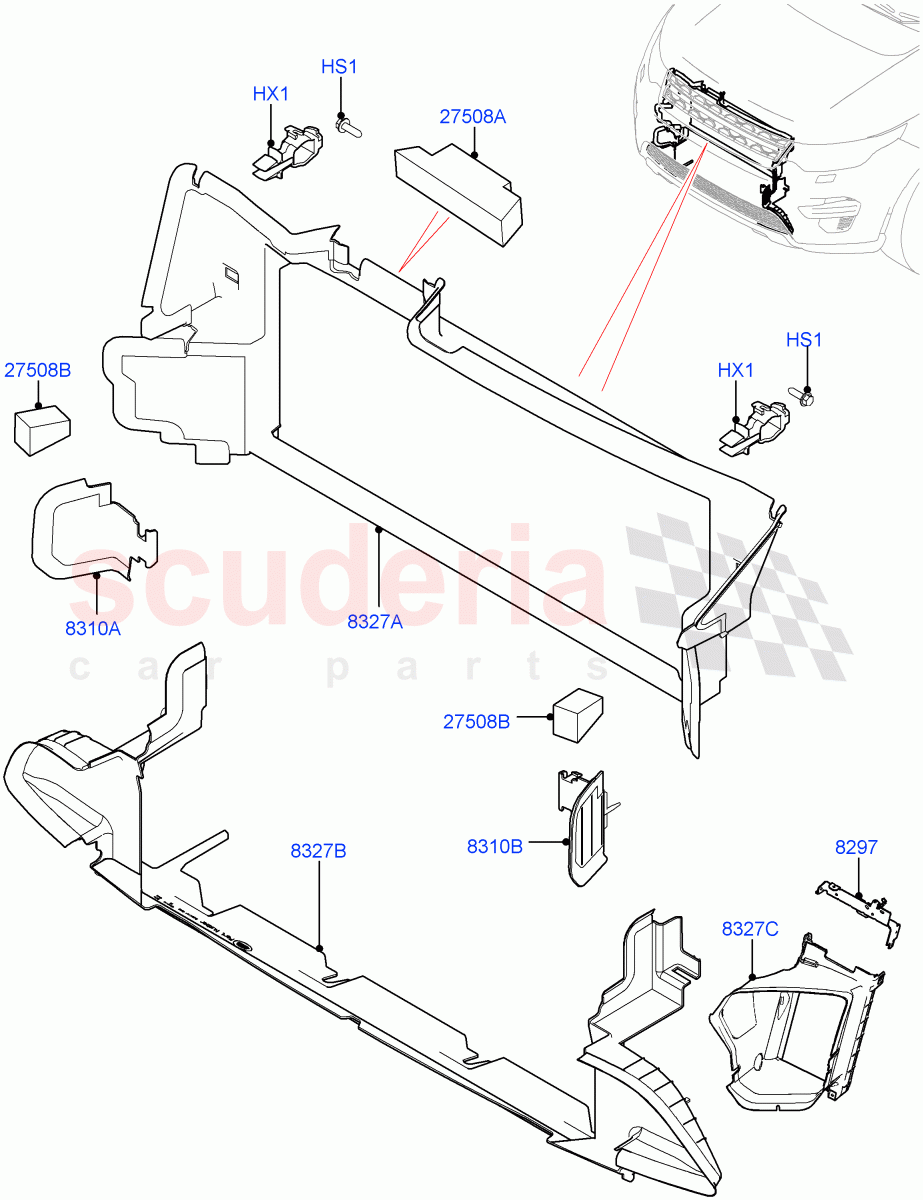 Air Deflectors (Halewood (UK)) ((V) TOKH999999) of Land Rover Land Rover Discovery Sport (2015+) [2.0 Turbo Diesel]