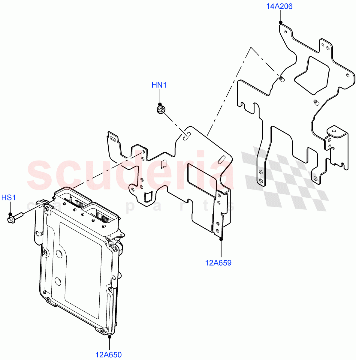 Engine Modules And Sensors(RHD)(2.0L AJ200P Hi PHEV,2.0L I4 Mid DOHC AJ200 Petrol)((V)FROMMA000001) of Land Rover Land Rover Range Rover Velar (2017+) [2.0 Turbo Petrol AJ200P]