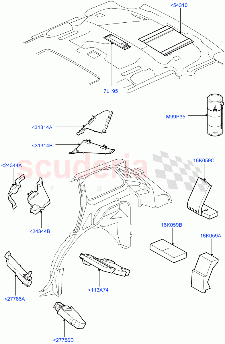 Insulators - Rear ((V) TO9A999999) of Land Rover Land Rover Range Rover Sport (2005-2009) [4.2 Petrol V8 Supercharged]