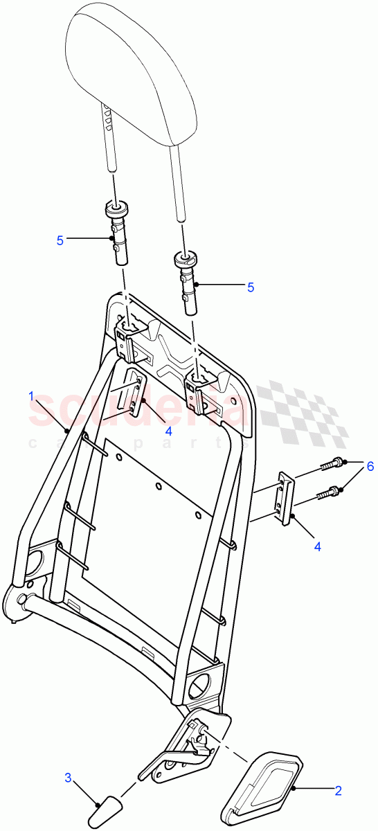 Front Seat Back((V)FROM7A000001) of Land Rover Land Rover Defender (2007-2016)