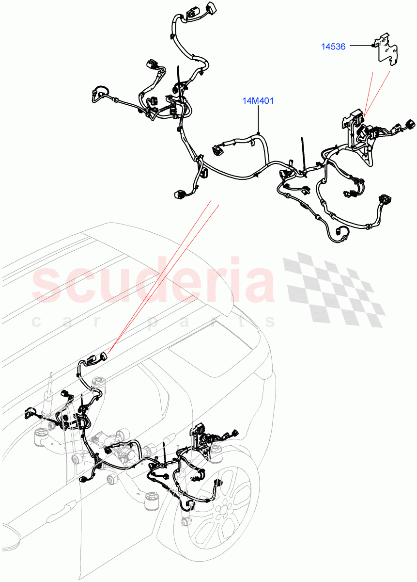 Electrical Wiring - Chassis(Halewood (UK))((V)FROMLH000001) of Land Rover Land Rover Discovery Sport (2015+) [2.0 Turbo Diesel]