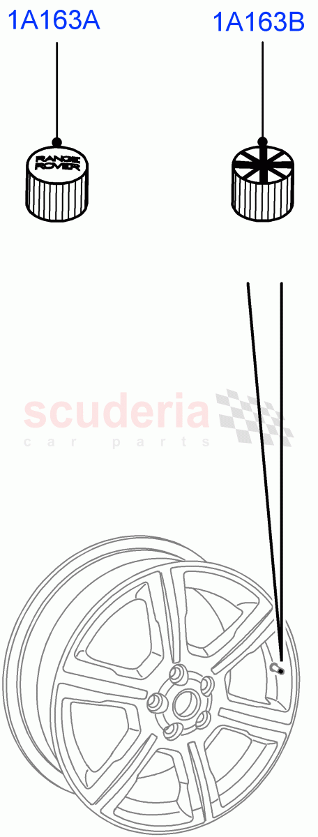 Wheel Ornamentation (Itatiaia (Brazil)) of Land Rover Land Rover Range Rover Evoque (2019+) [1.5 I3 Turbo Petrol AJ20P3]