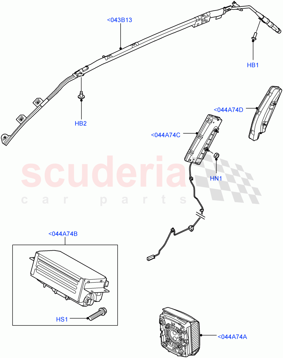 Airbag System(Airbag Modules)((V)FROMAA000001) of Land Rover Land Rover Range Rover Sport (2010-2013) [3.6 V8 32V DOHC EFI Diesel]