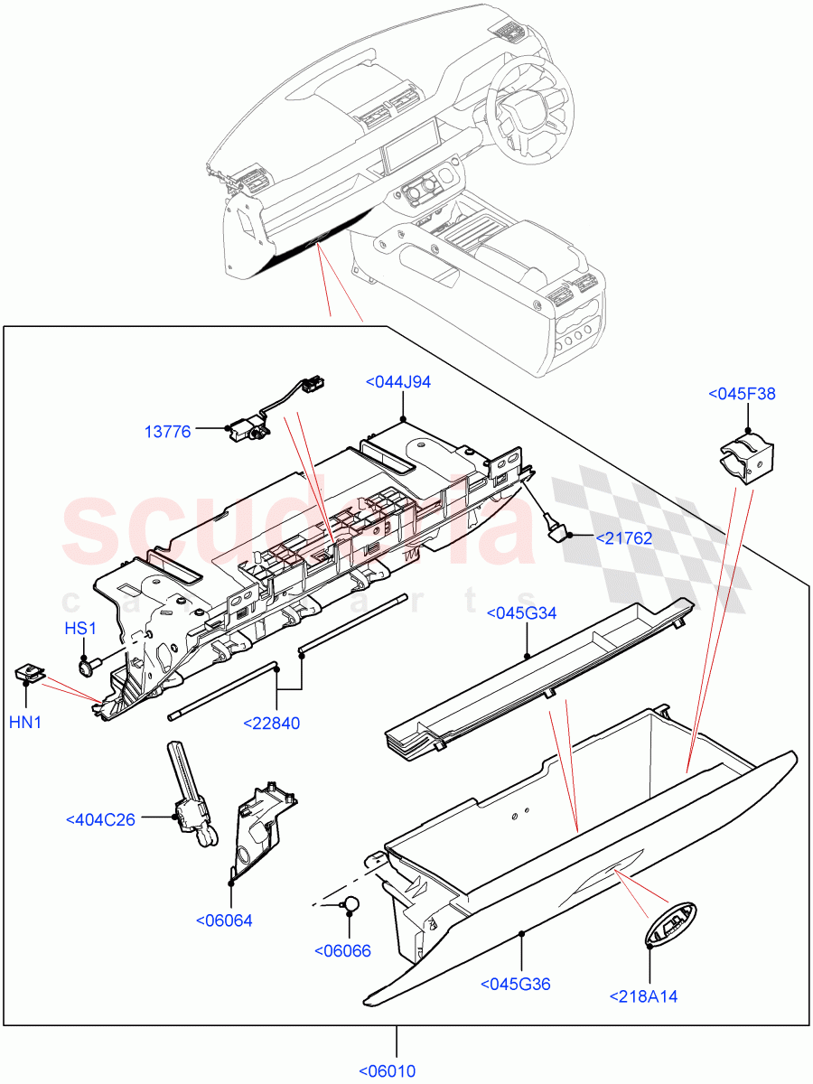 Glove Box of Land Rover Land Rover Defender (2020+) [2.0 Turbo Petrol AJ200P]