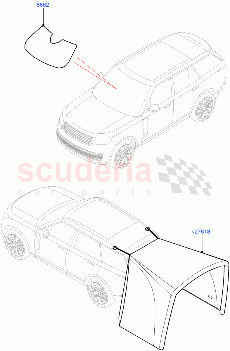 Touring Accessories of Land Rover Land Rover Range Rover (2022+) [3.0 I6 Turbo Petrol AJ20P6]