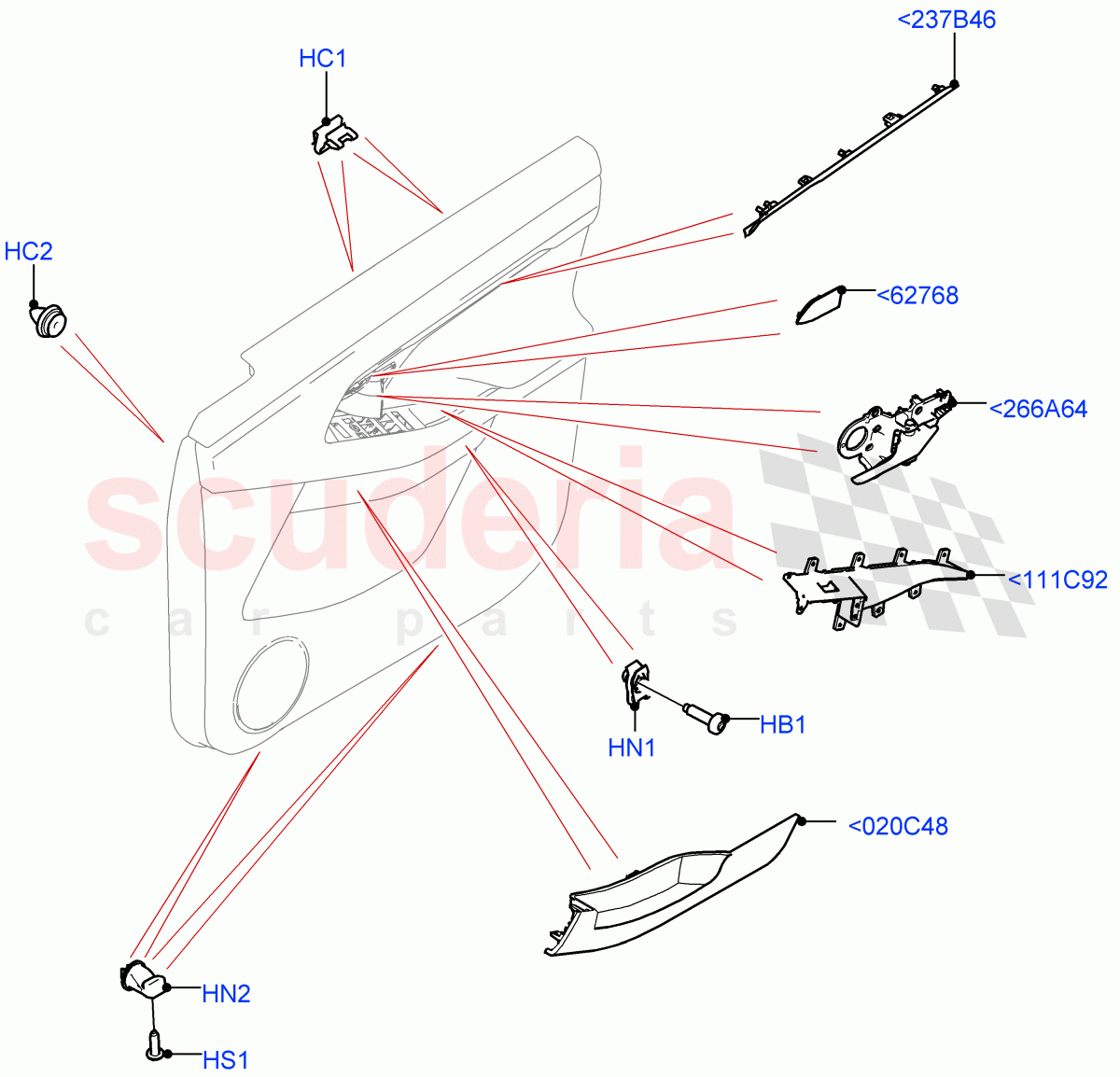 Rear Door Trim Installation (Changsu (China)) of Land Rover Land Rover Range Rover Evoque (2019+) [2.0 Turbo Diesel]