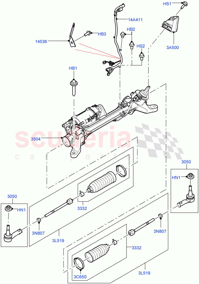 Steering Gear of Land Rover Land Rover Range Rover Sport (2014+) [4.4 DOHC Diesel V8 DITC]