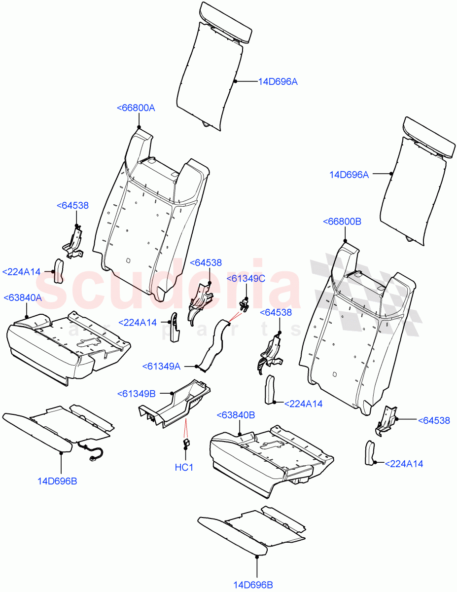 Rear Seat Pads/Valances & Heating(With Third Row Power Folding Seat) of Land Rover Land Rover Range Rover (2022+) [4.4 V8 Turbo Petrol NC10]