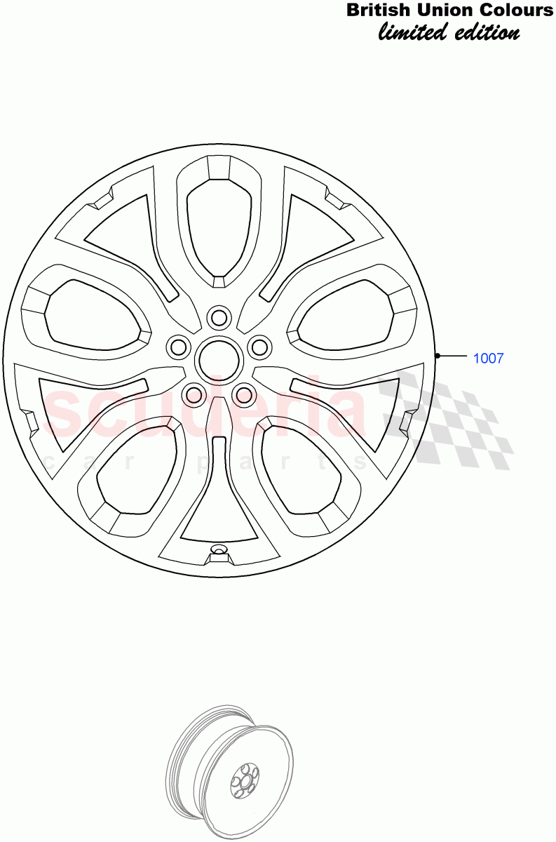 Wheels(Union Mono Colours LE, Union Colours LE)(Halewood (UK))((V)FROMFH000001) of Land Rover Land Rover Range Rover Evoque (2012-2018) [2.2 Single Turbo Diesel]