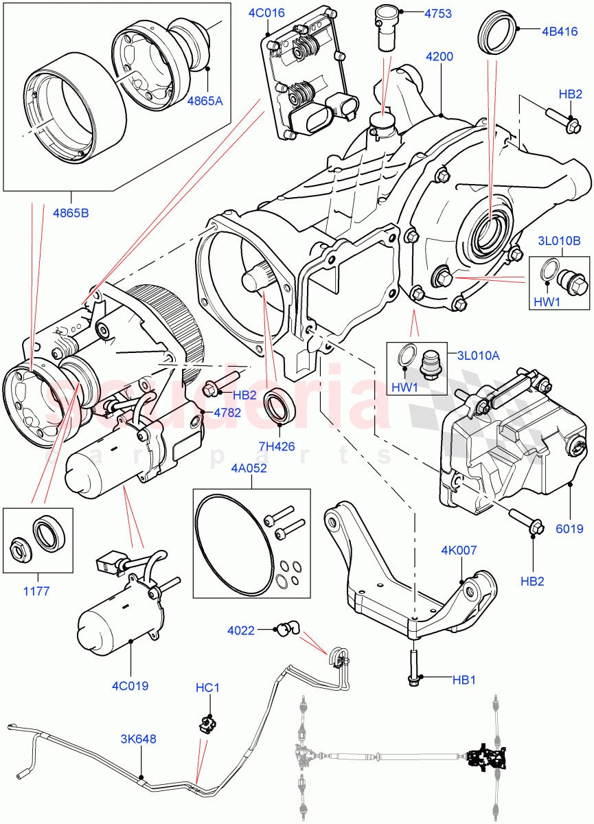 Rear Axle(Changsu (China),Efficient Driveline)((V)FROMFG000001,(V)TOKG446856) of Land Rover Land Rover Discovery Sport (2015+) [2.0 Turbo Diesel AJ21D4]