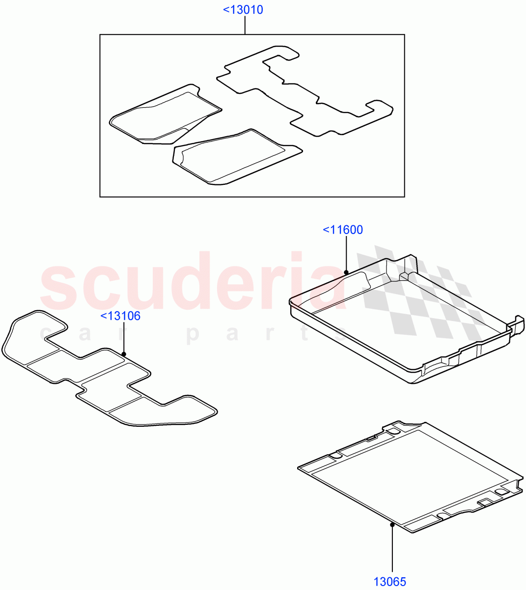 Interior Dress Up(Accessory, Floor Mats)((V)FROMAA000001) of Land Rover Land Rover Discovery 4 (2010-2016) [3.0 Diesel 24V DOHC TC]