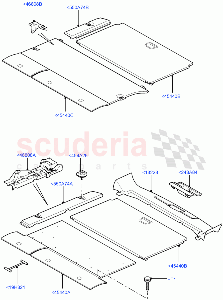 Load Compartment Trim(Floor)((V)TO9A999999) of Land Rover Land Rover Range Rover Sport (2005-2009) [4.2 Petrol V8 Supercharged]