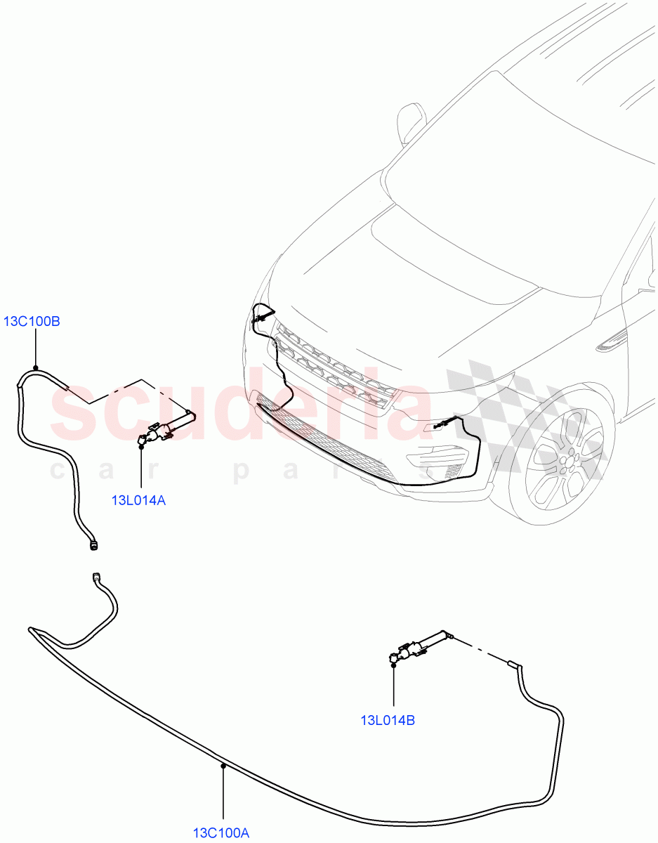 Headlamp Washer(Changsu (China),With Headlamp Power Wash)((V)FROMFG000001) of Land Rover Land Rover Discovery Sport (2015+) [2.0 Turbo Diesel AJ21D4]