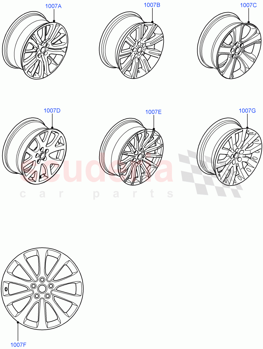 Wheels((V)FROMAA000001) of Land Rover Land Rover Range Rover Sport (2010-2013) [5.0 OHC SGDI SC V8 Petrol]