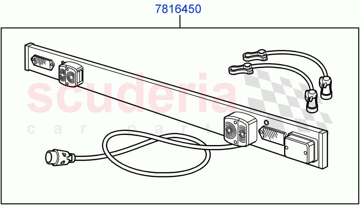 Towing Electrics(Lighting Board, Accessory) of Land Rover Land Rover Range Rover Sport (2014+) [3.0 I6 Turbo Petrol AJ20P6]