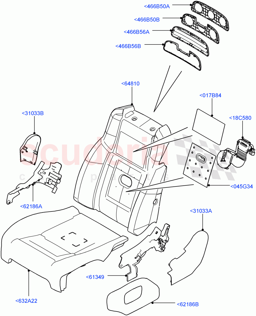 Front Seat Pads/Valances & Heating (Seat Back) (Long Wheelbase) ((V) TOHA999999) of Land Rover Land Rover Range Rover (2012-2021) [3.0 DOHC GDI SC V6 Petrol]