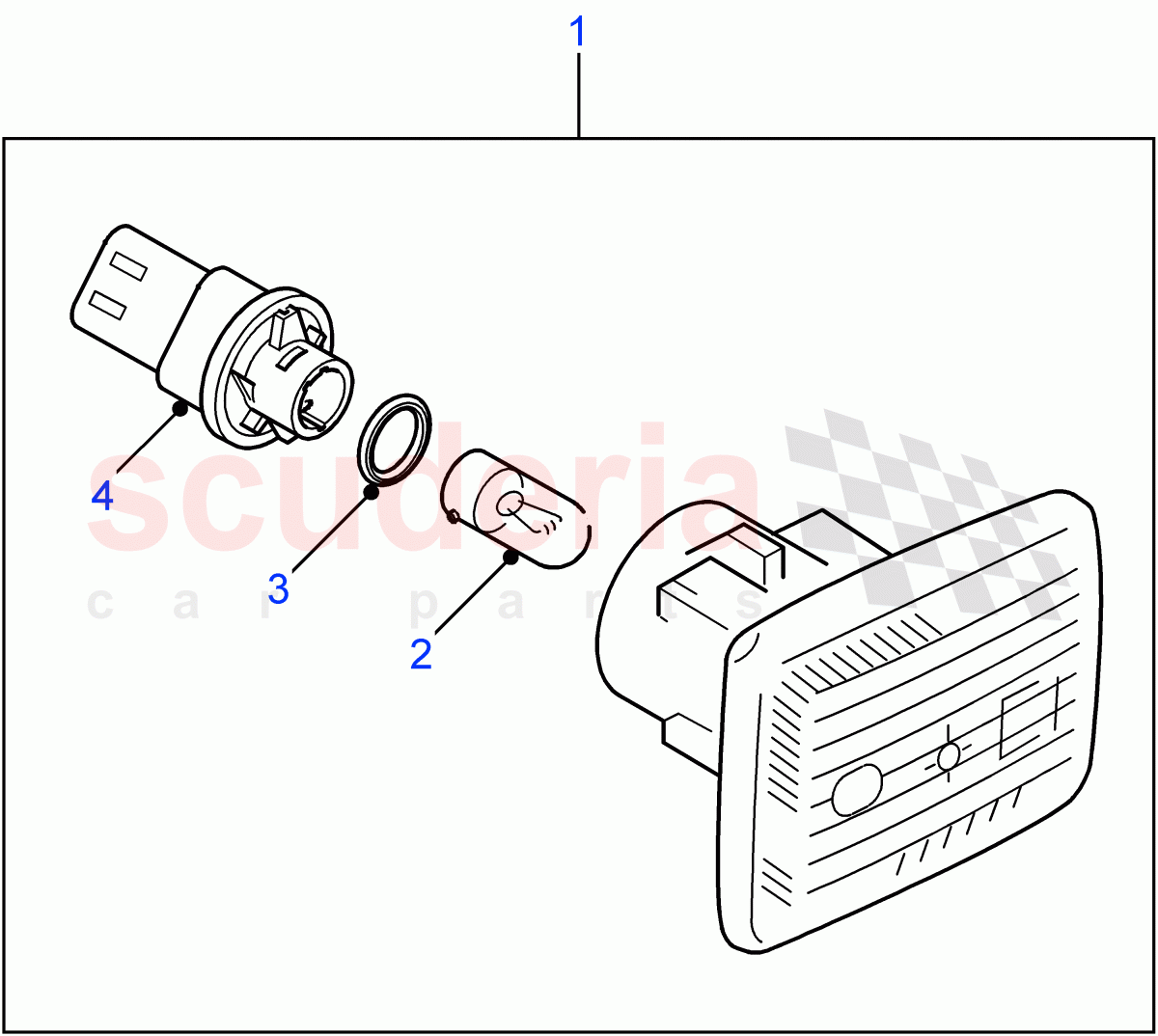 Side Flasher Lamps((V)FROM7A000001) of Land Rover Land Rover Defender (2007-2016)