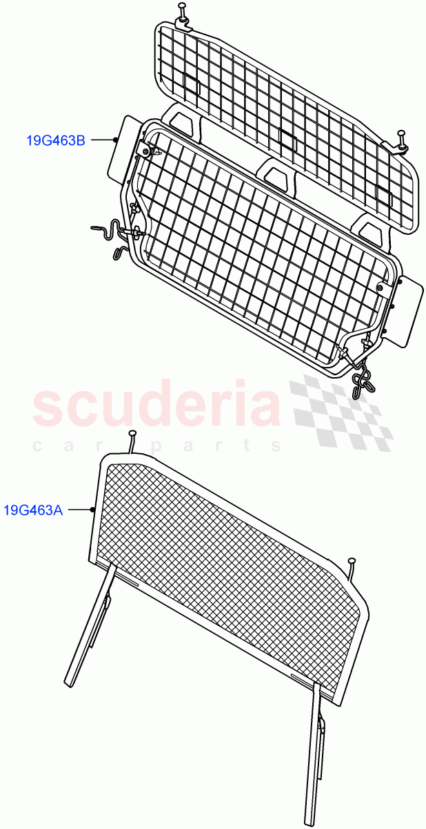 Cargo Barrier of Land Rover Land Rover Range Rover (2022+) [4.4 V8 Turbo Petrol NC10]