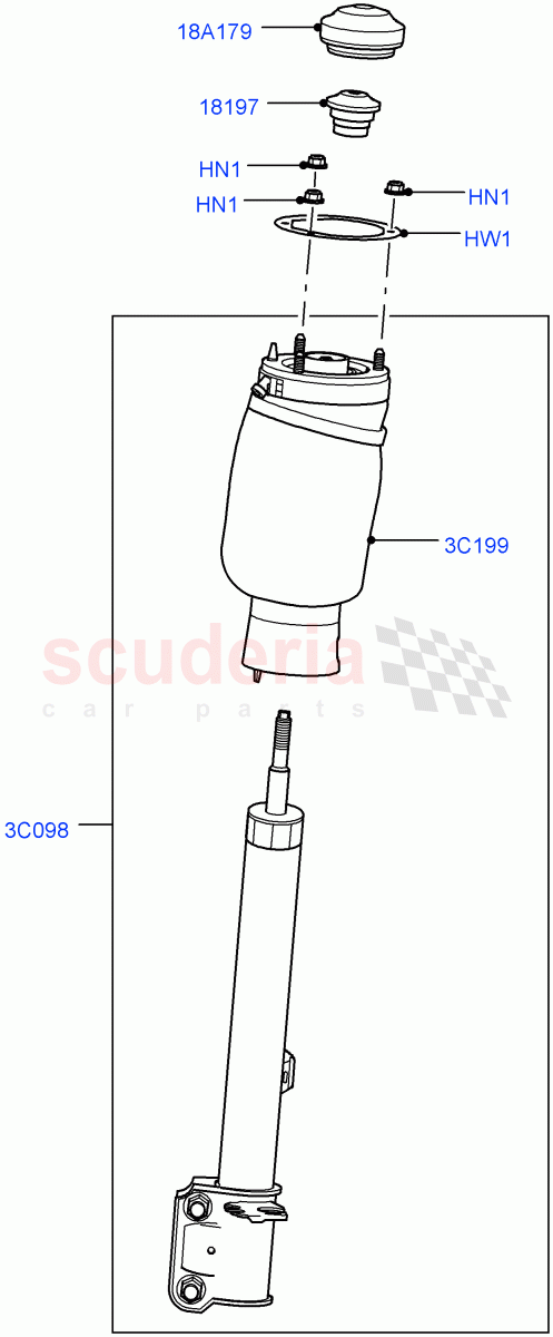 Front Suspension Struts And Springs(Less Armoured,Less Adaptive Damping)((V)FROMAA000001) of Land Rover Land Rover Range Rover (2010-2012) [4.4 DOHC Diesel V8 DITC]