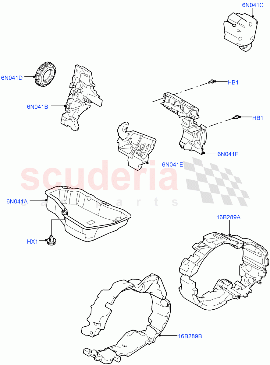 Insulators - Front(Engine)(Halewood (UK))((V)TOKH999999) of Land Rover Land Rover Discovery Sport (2015+) [2.0 Turbo Diesel AJ21D4]