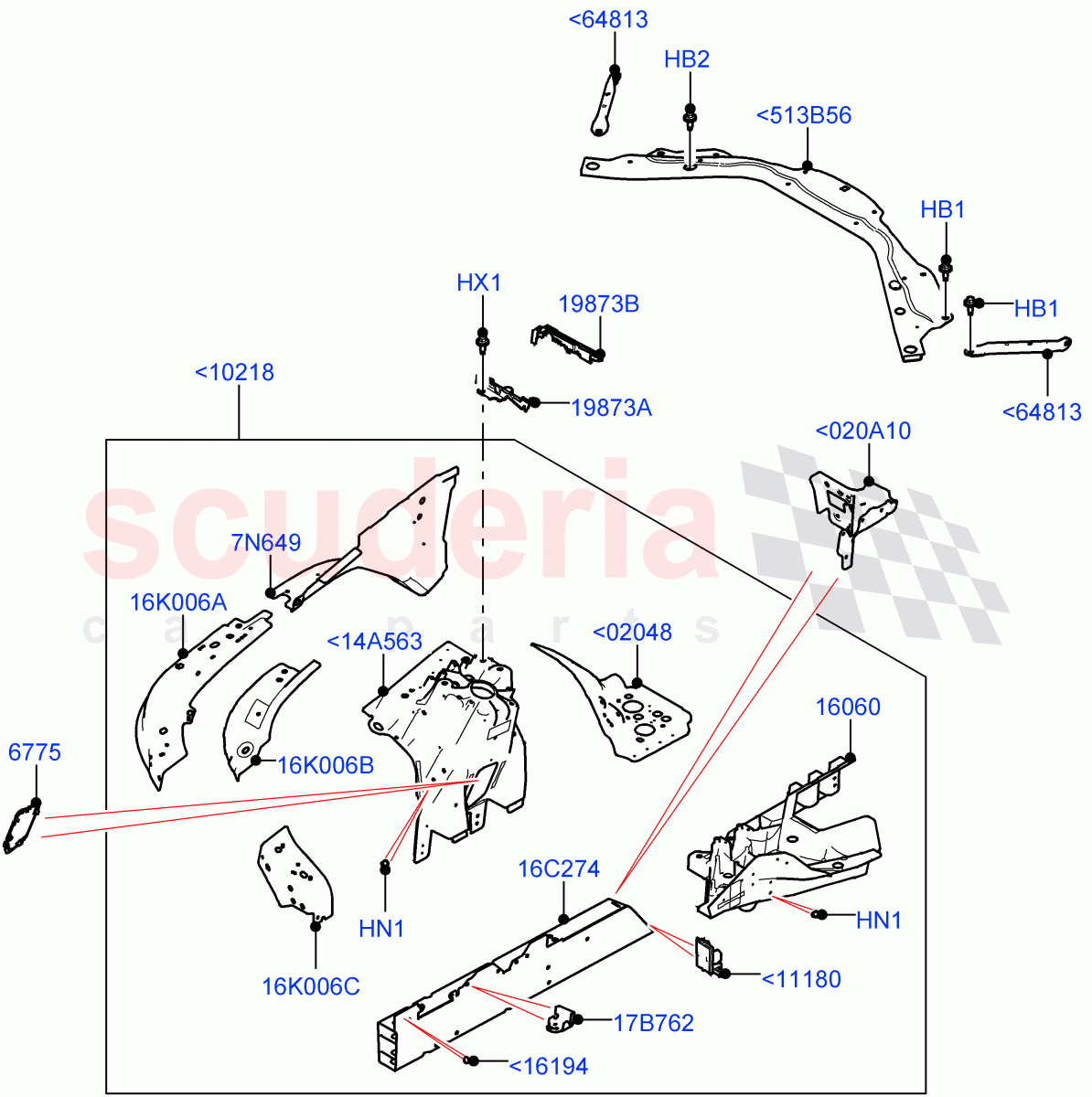 Front Panels, Aprons & Side Members(Reinforcement - Member) of Land Rover Land Rover Range Rover (2022+) [4.4 V8 Turbo Petrol NC10]