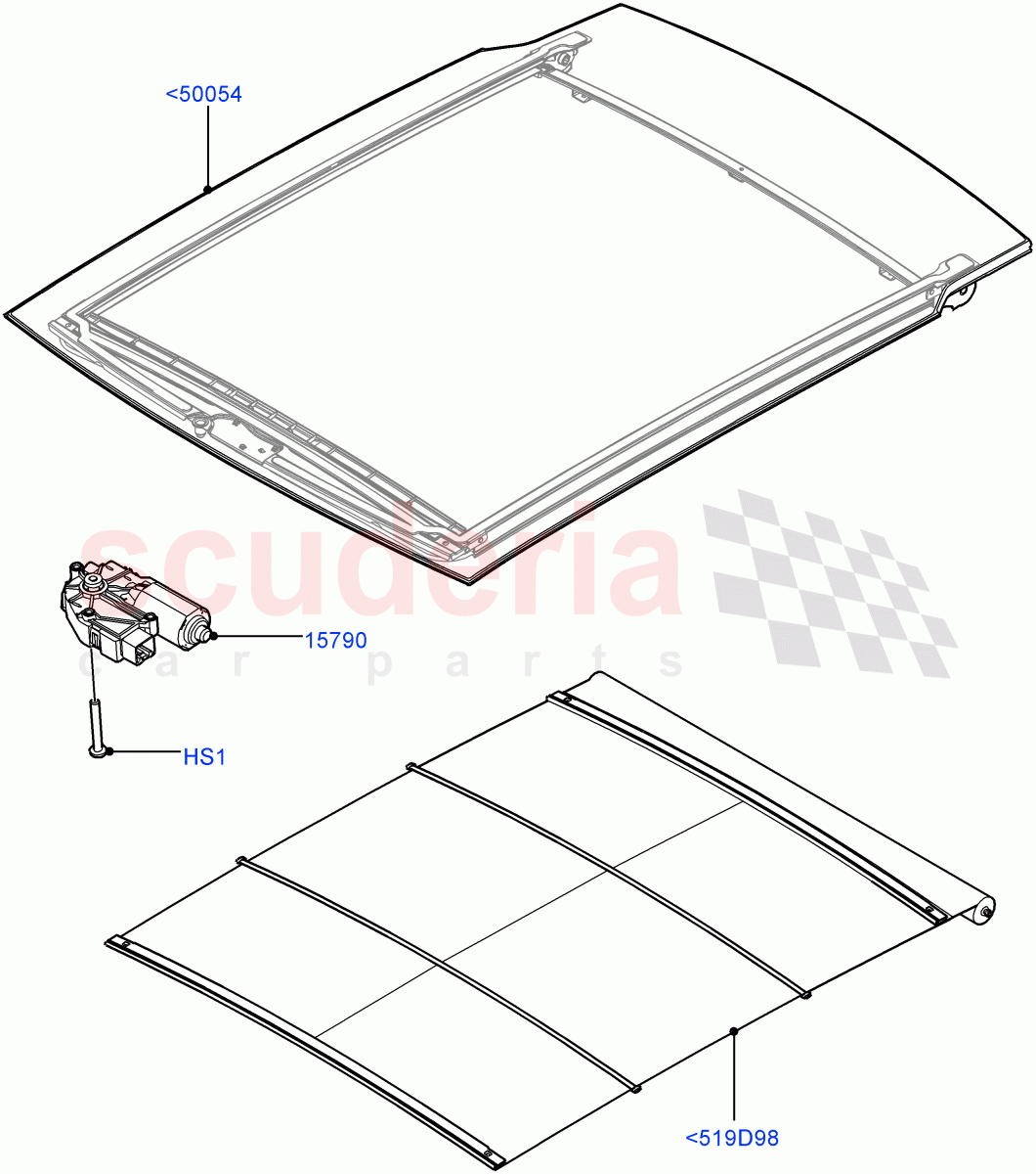 Panoramic Glass Roof(With Roof Conversion-Panorama Roof,Itatiaia (Brazil))((V)FROMGT000001) of Land Rover Land Rover Range Rover Evoque (2012-2018) [2.0 Turbo Diesel]