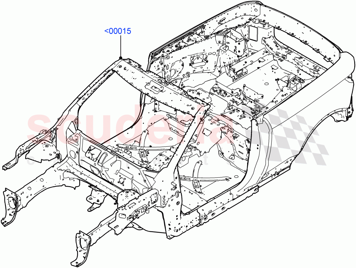 Bodyshell(2 Door Convertible,Halewood (UK))((V)FROMGH125984) of Land Rover Land Rover Range Rover Evoque (2012-2018) [2.0 Turbo Diesel]