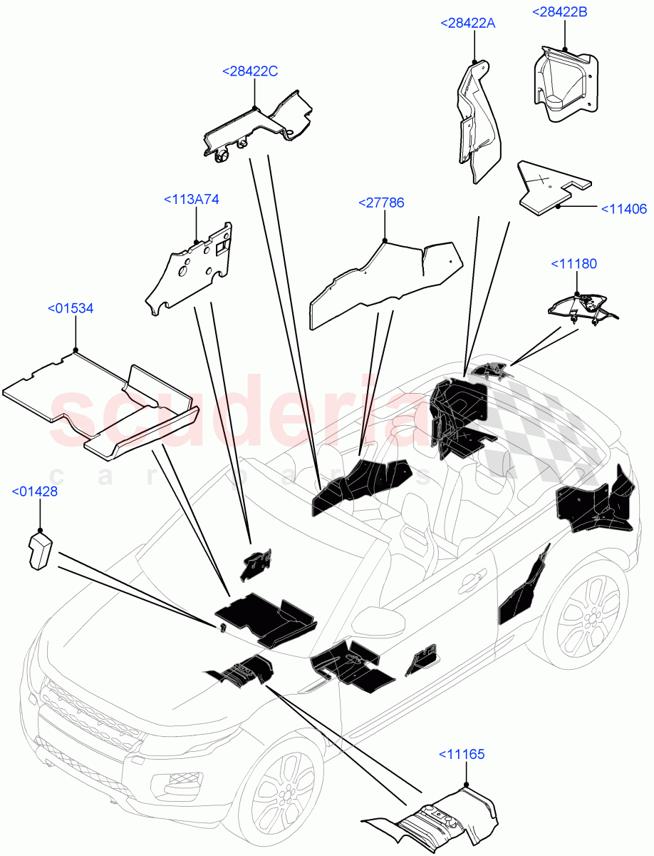 Insulators - Rear(2 Door Convertible,Halewood (UK)) of Land Rover Land Rover Range Rover Evoque (2012-2018) [2.0 Turbo Diesel]