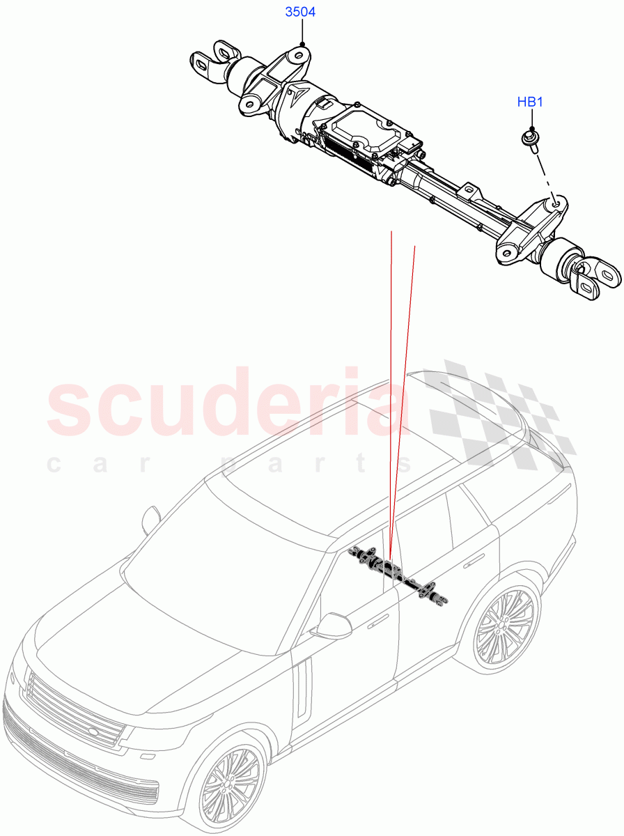 Steering Gear(Rear) of Land Rover Land Rover Range Rover (2022+) [3.0 I6 Turbo Petrol AJ20P6]