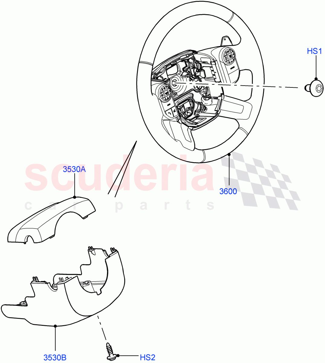 Steering Wheel of Land Rover Land Rover Range Rover (2012-2021) [5.0 OHC SGDI SC V8 Petrol]