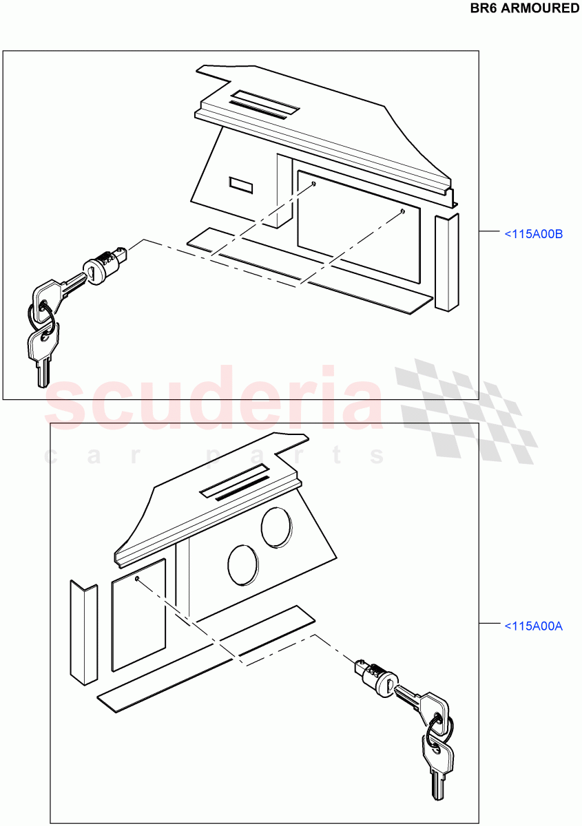 Side Trim(Luggage Compartment)(With B6 Level Armouring)((V)FROMAA000001) of Land Rover Land Rover Range Rover (2010-2012) [4.4 DOHC Diesel V8 DITC]