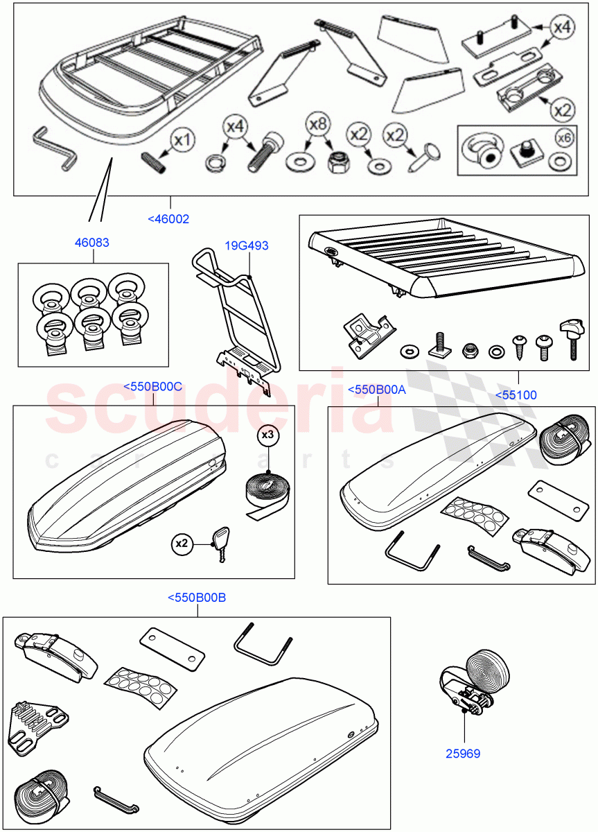 Roof Rack Systems (Accessory) ((V) FROMAA000001) of Land Rover Land Rover Discovery 4 (2010-2016) [4.0 Petrol V6]