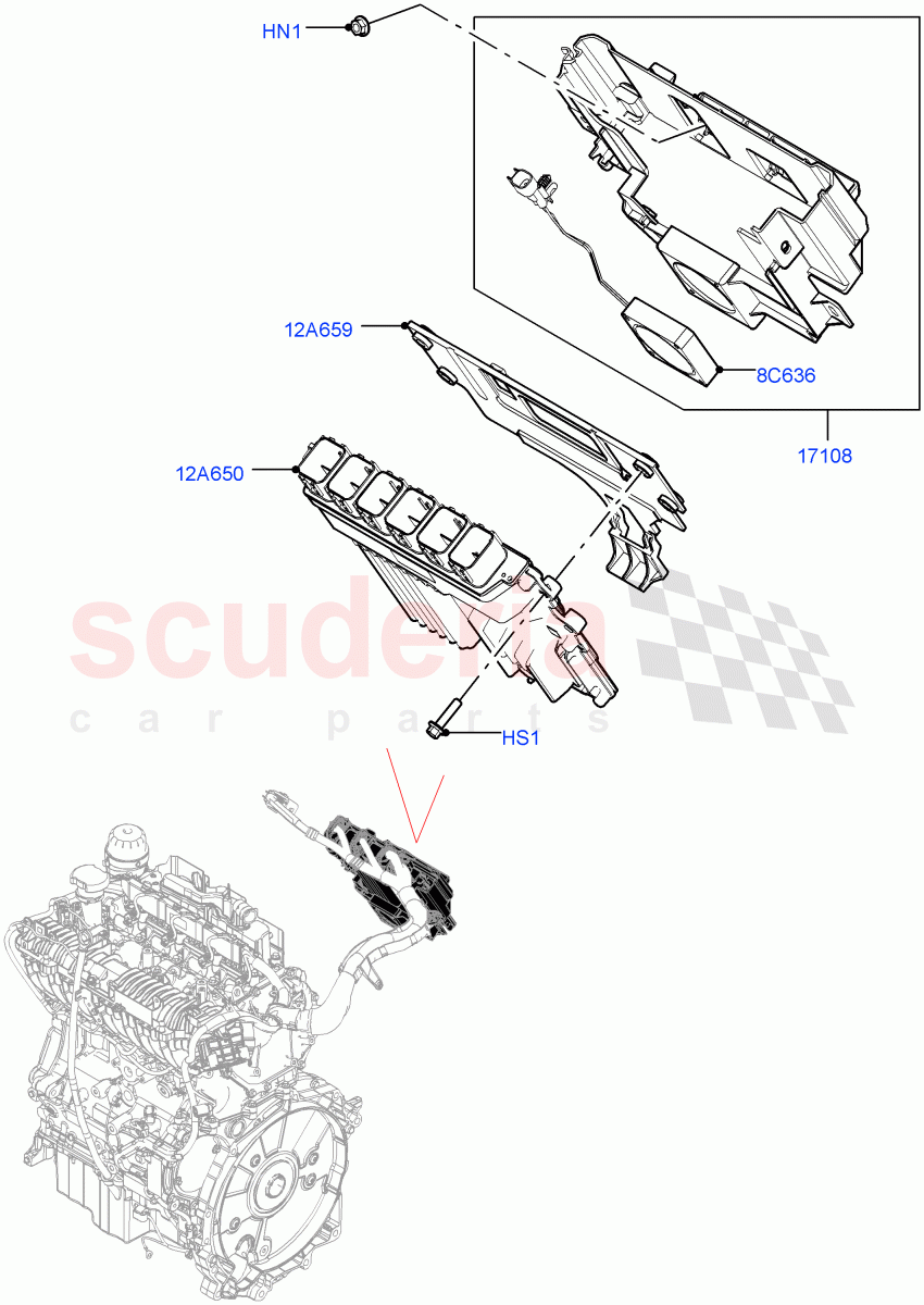 Engine Modules And Sensors (2.0L AJ21D4 Diesel Mid, Itatiaia (Brazil)) of Land Rover Land Rover Range Rover Evoque (2019+) [2.0 Turbo Diesel AJ21D4]