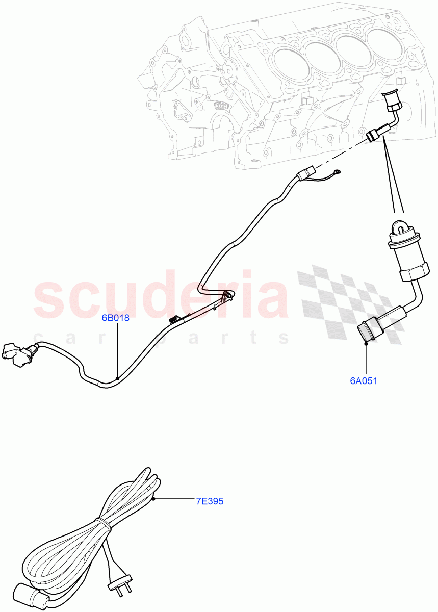 Engine Heater(5.0L OHC SGDI NA V8 Petrol - AJ133,Immersion Heater - 700W / 110V) of Land Rover Land Rover Range Rover (2012-2021) [5.0 OHC SGDI NA V8 Petrol]